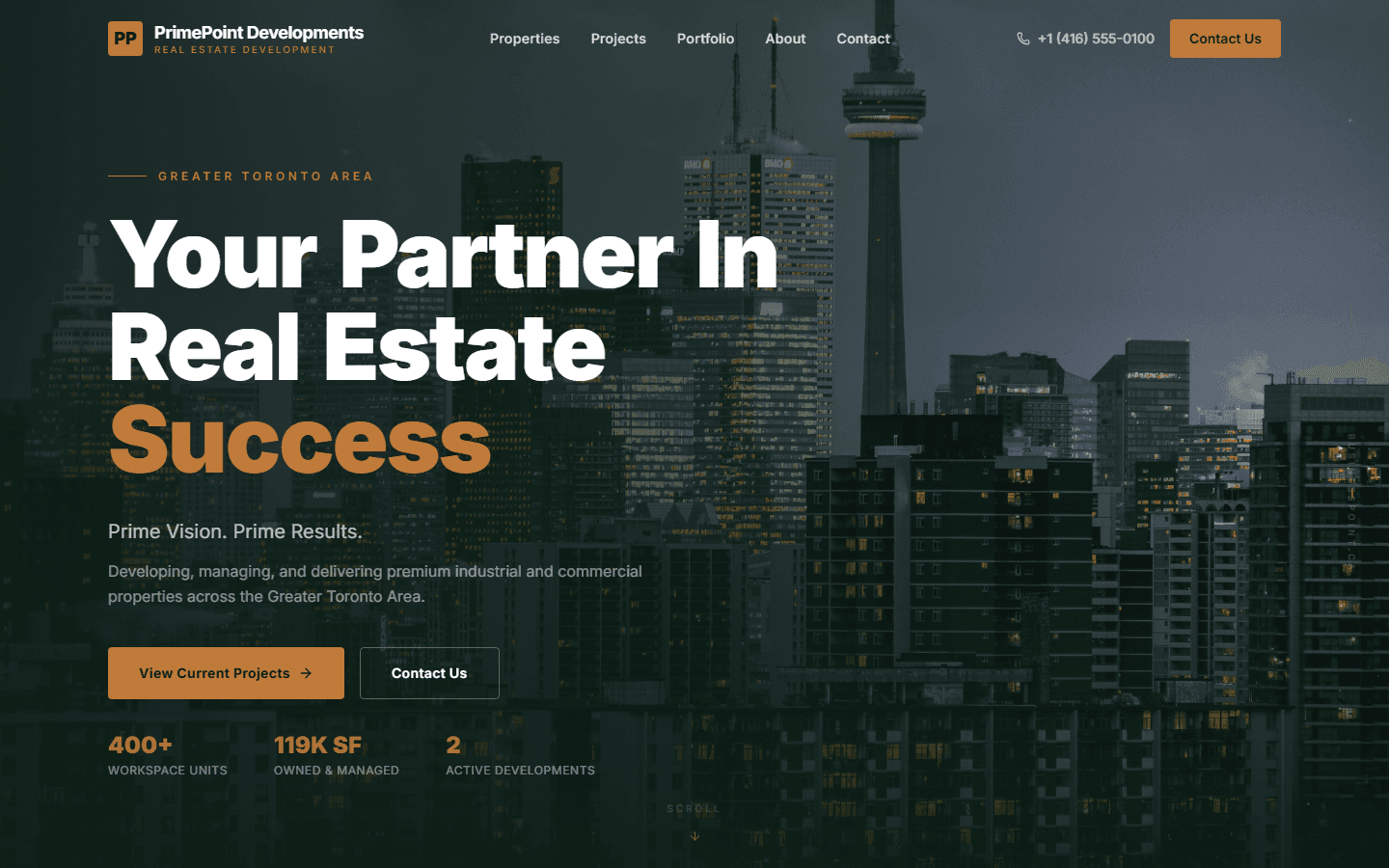 PrimePoint Developments desktop
