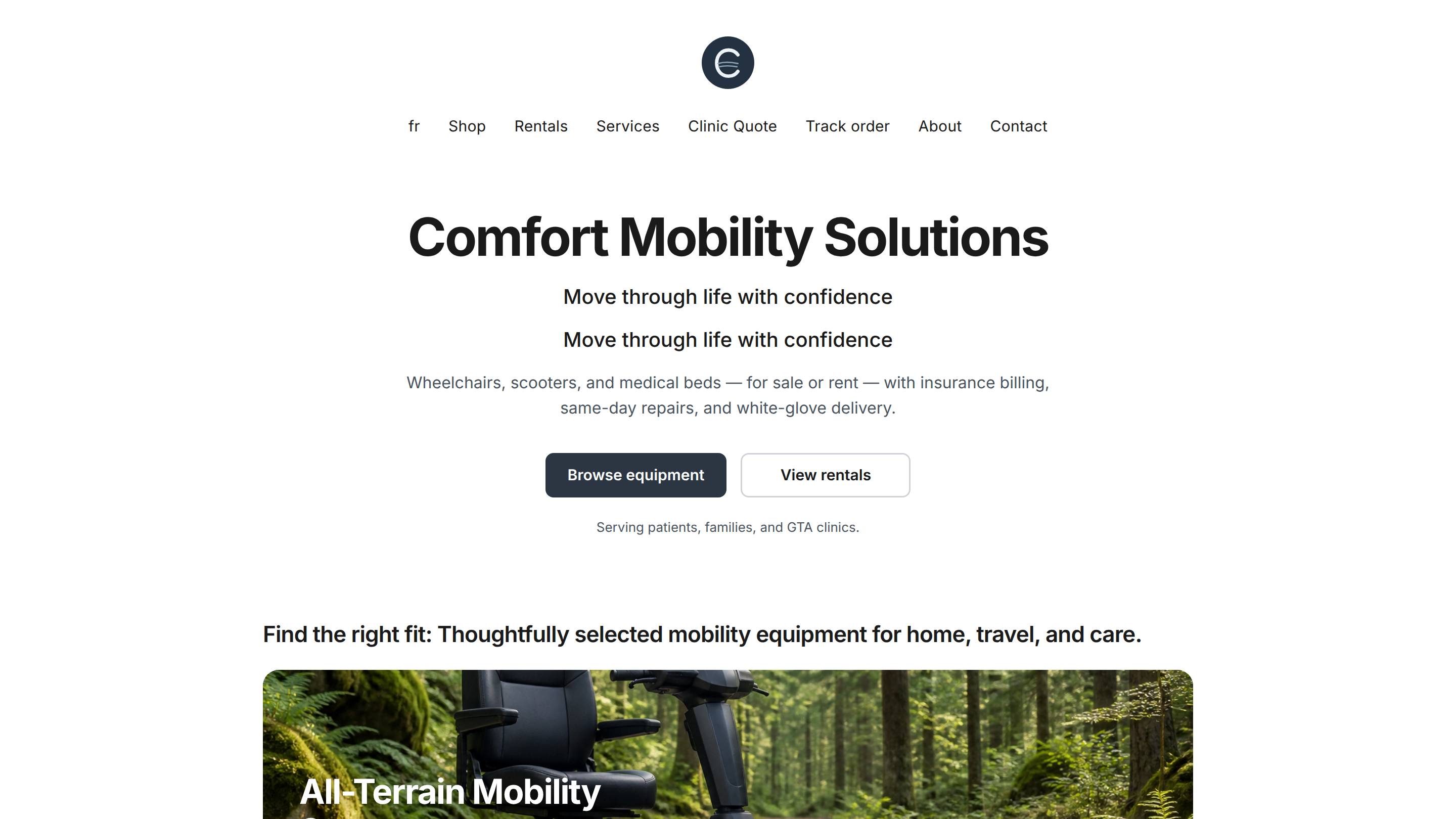 Comfort Mobility Solutions before Northlines