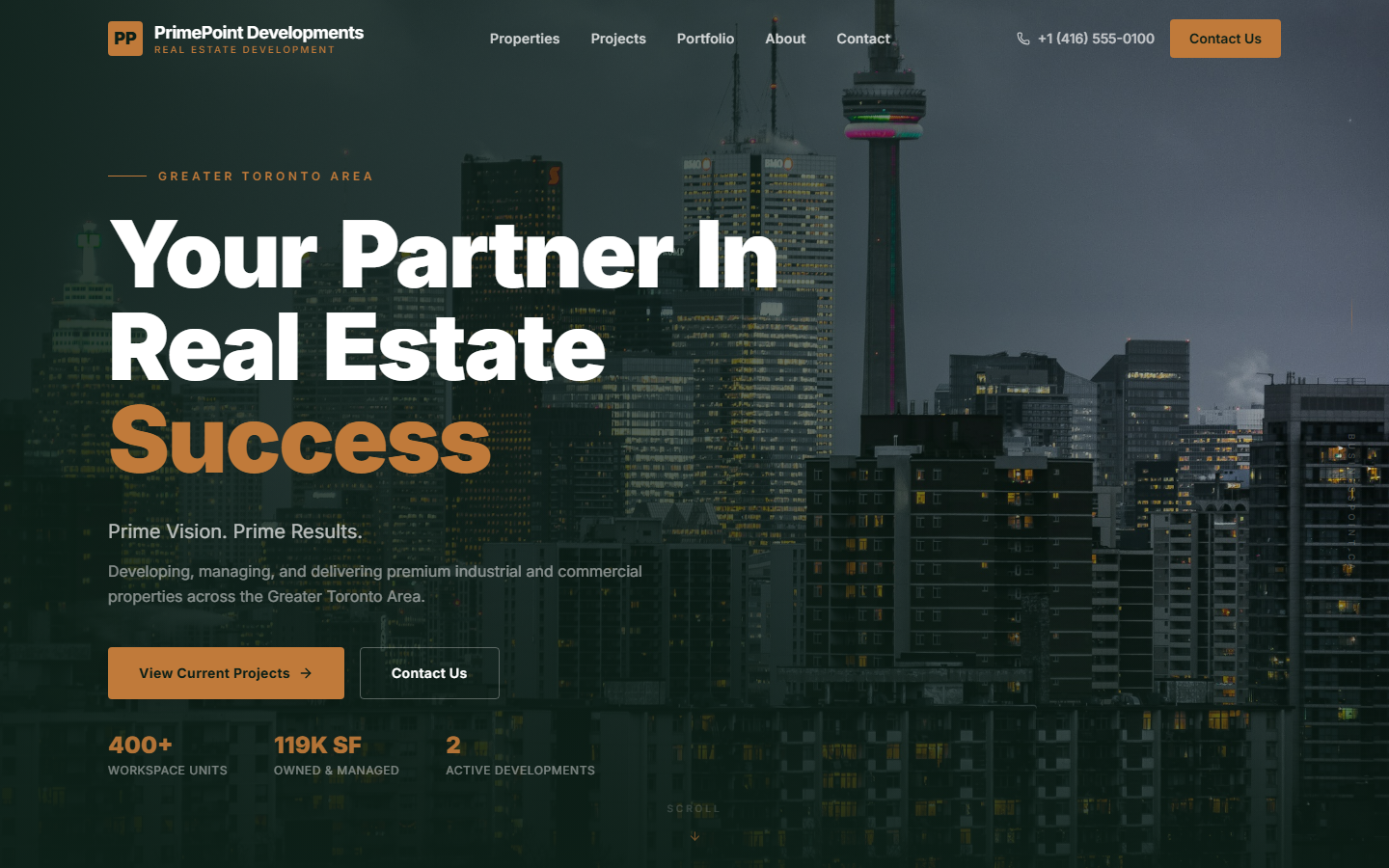 PrimePoint Developments Northlines build